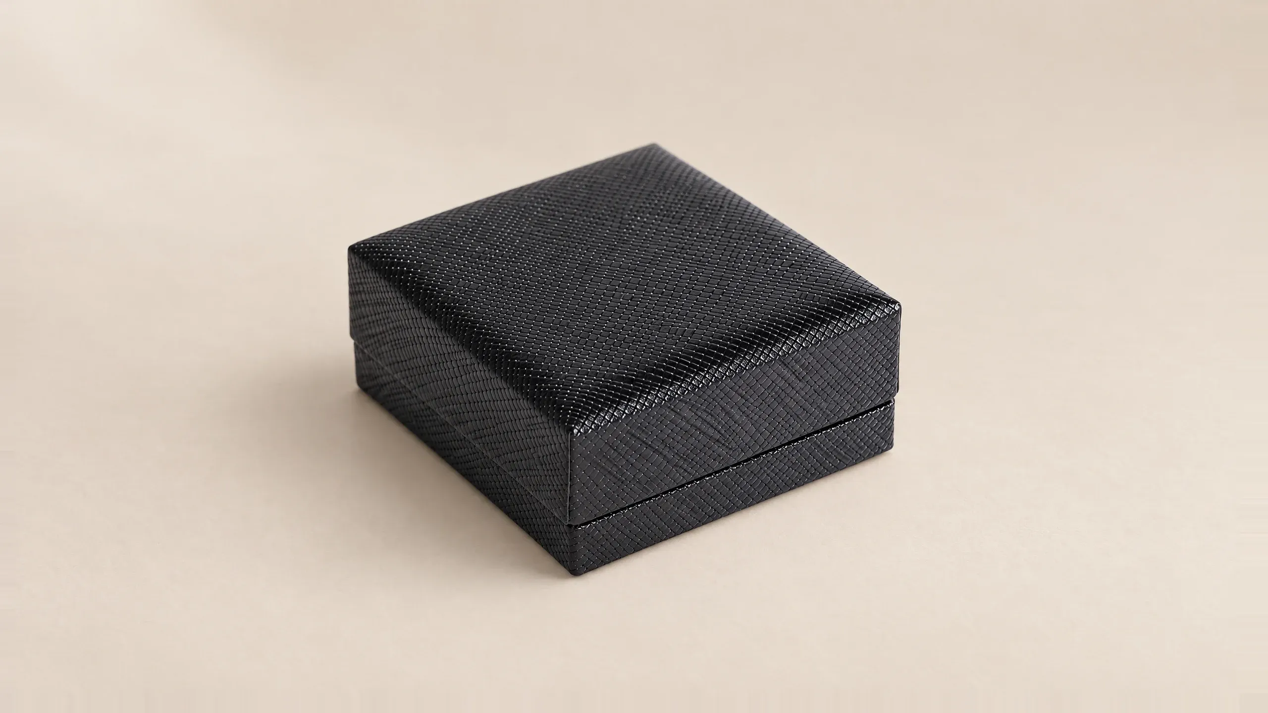 Geschlossenes Etui in Schwarz