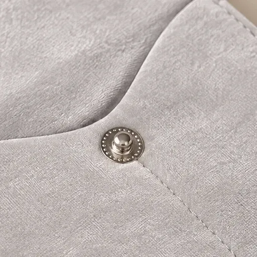 Close-up of the suede in Grey